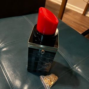 Lipstick Clutch bag with strap